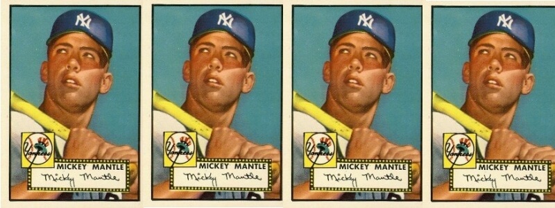 1952 Topps Mickey Mantle Rookie Card